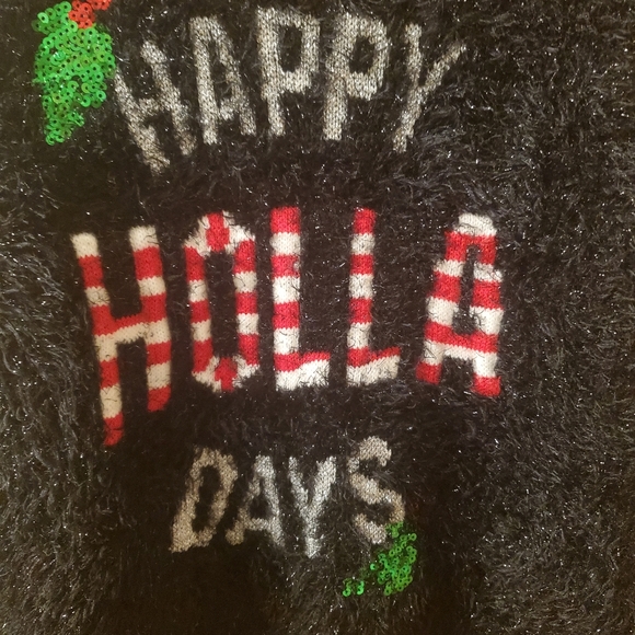 Target, holiday sweater, shimmery, size L, sort of cropped - Picture 2 of 4